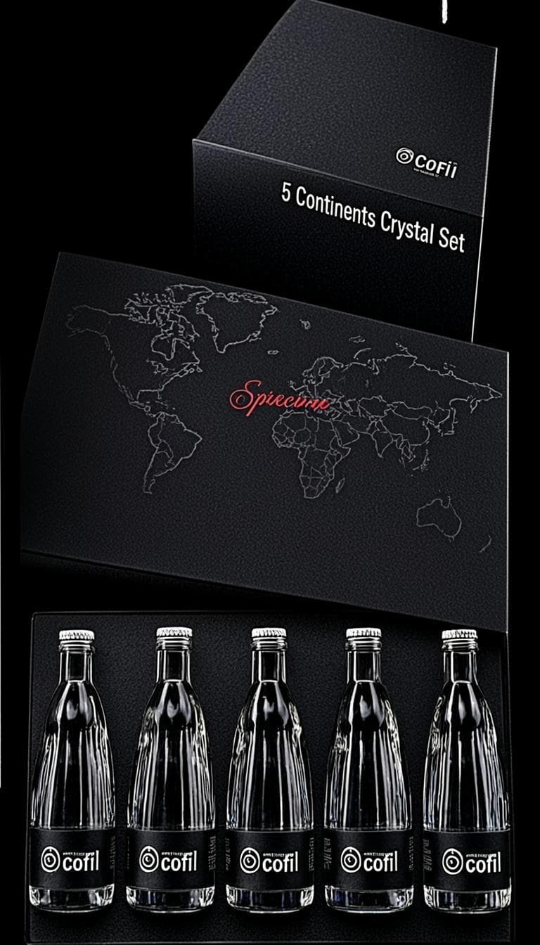 5 Continents Crystal Set
